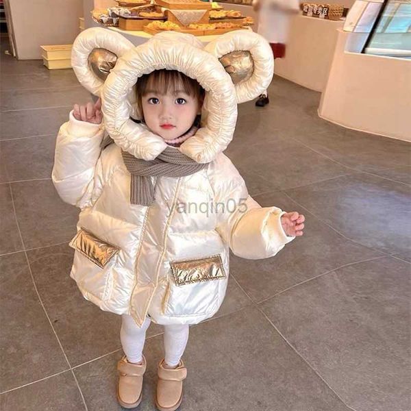 down coat girls' cotton jacket 2023 winter new coat thickened fashion style children's medium length cartoon design hooded outerwe, Blue;gray
down coat girls' cotton jacket 2023 winter new coat thickened fashion style children's medium length cartoon design hooded outerwe, Blue;gray