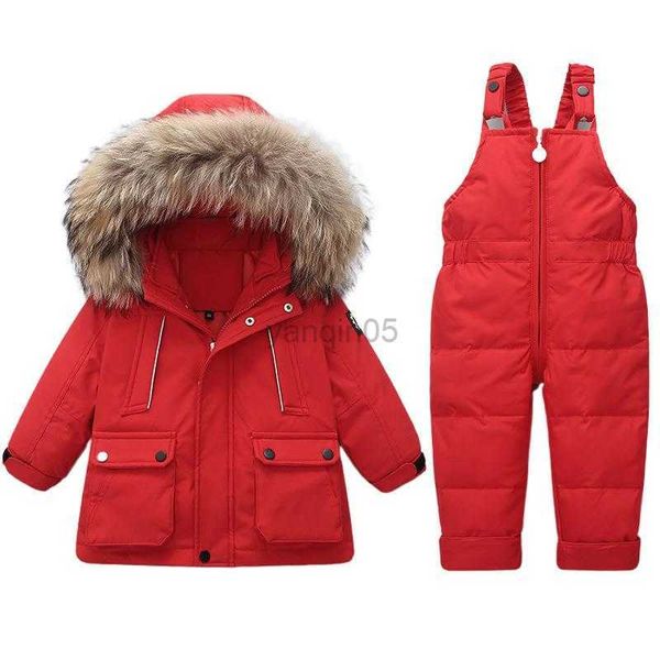 down coat 2023 children girl winter 2pcs clothes set real fur collar hooded down jacket waterproof infant boy overalls baby girl snowsuit hk, Blue;gray
down coat 2023 children girl winter 2pcs clothes set real fur collar hooded down jacket waterproof infant boy overalls baby girl snowsuit hk, Blue;gray
