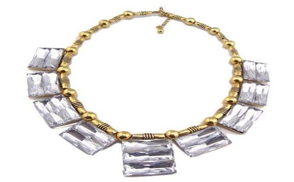 geometry square clear crystal choker necklace european style metal beads chains4154090, Silver
geometry square clear crystal choker necklace european style metal beads chains4154090, Silver