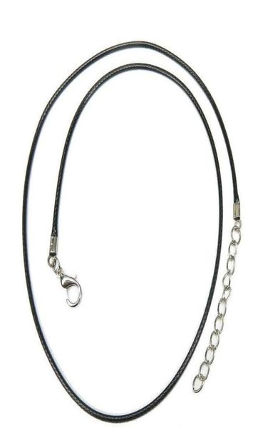 100pcs/lot black 1.5mm wax leather necklace beading cord string rope wire 45cm extender chain with lobster clasp diy jewelry making9544766, White;red
100pcs/lot black 1.5mm wax leather necklace beading cord string rope wire 45cm extender chain with lobster clasp diy jewelry making9544766, White;red