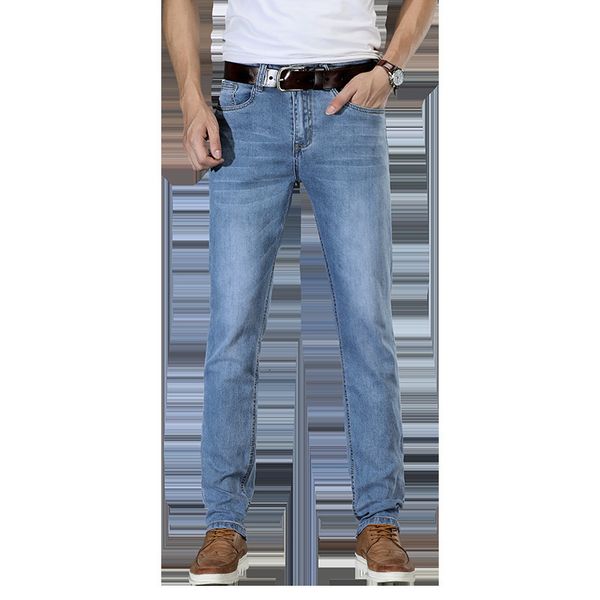 men's jeans spring autumn 100cotton slim fit elastic brand business pants blue classic style denim male trousers plus size 40 230724
men's jeans spring autumn 100cotton slim fit elastic brand business pants blue classic style denim male trousers plus size 40 230724