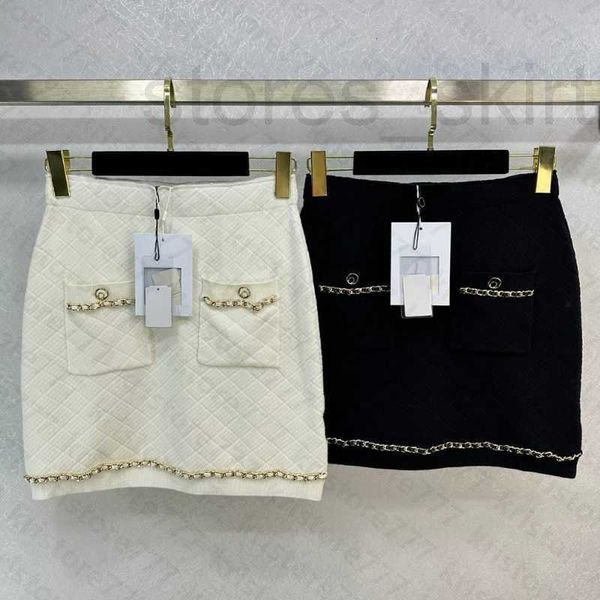 skirts designer 23ss women a-line with letter buttons knitwear chain mini skirt girls female vintage milan runway brand high end custom wool, Black
skirts designer 23ss women a-line with letter buttons knitwear chain mini skirt girls female vintage milan runway brand high end custom wool, Black