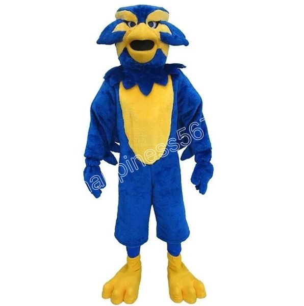 size blue gold griffin mascot costume customization theme fancy dress ad apparel festival dress, Red;yellow