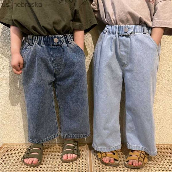 spring autumn kids jeans boys fashion allmatch wide leg trousers girls soft casual denim pants l230518, Blue
spring autumn kids jeans boys fashion allmatch wide leg trousers girls soft casual denim pants l230518, Blue