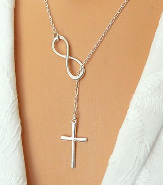 wholen606 personality infinity cross lariat pendant necklaces silver plated european collares necklace forever faith necklace2499646
wholen606 personality infinity cross lariat pendant necklaces silver plated european collares necklace forever faith necklace2499646