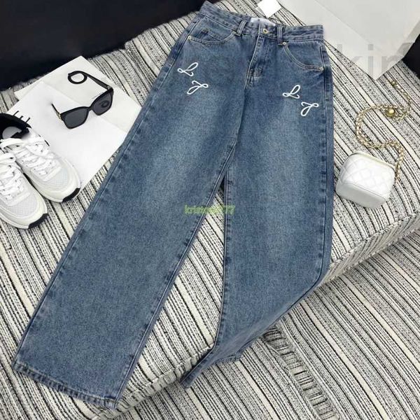 women's jeans designer pants with brand letter embroidery girls cotton high end milan runway cowboy jersey casual outwear denim long st, Blue
women's jeans designer pants with brand letter embroidery girls cotton high end milan runway cowboy jersey casual outwear denim long st, Blue