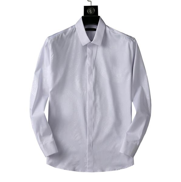 men039s dress shirt luxury slim silk tshirt long sleeve casual business clothing plaid brand 2 color m4xlve4577714, White;black
men039s dress shirt luxury slim silk tshirt long sleeve casual business clothing plaid brand 2 color m4xlve4577714, White;black