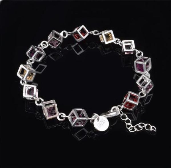 2015 beautiful design 925 silver charm bracelet multicolour crystal fashion jewelry 4189329, Black
2015 beautiful design 925 silver charm bracelet multicolour crystal fashion jewelry 4189329, Black