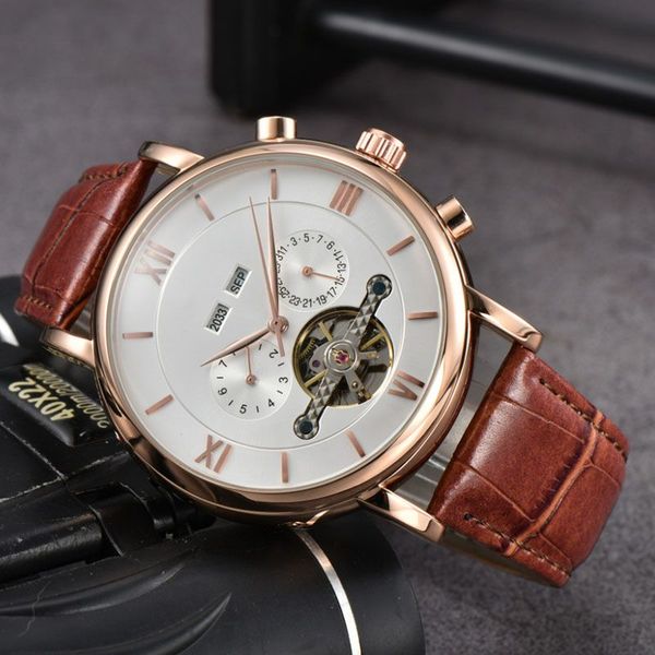 aaa new leather mechanical men's stainless steel automatic watch sports mens self-wind watches tourbillon male wristwatches q1, Slivery;golden
aaa new leather mechanical men's stainless steel automatic watch sports mens self-wind watches tourbillon male wristwatches q1, Slivery;golden