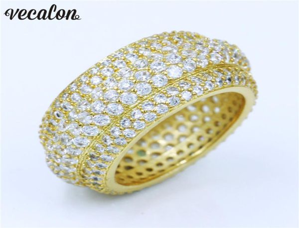 vecalon luxury women ring pave set 320pcs diamonique cz yellow gold filled 925 silver anniversary wedding ring for women men6498899, Slivery;golden
vecalon luxury women ring pave set 320pcs diamonique cz yellow gold filled 925 silver anniversary wedding ring for women men6498899, Slivery;golden