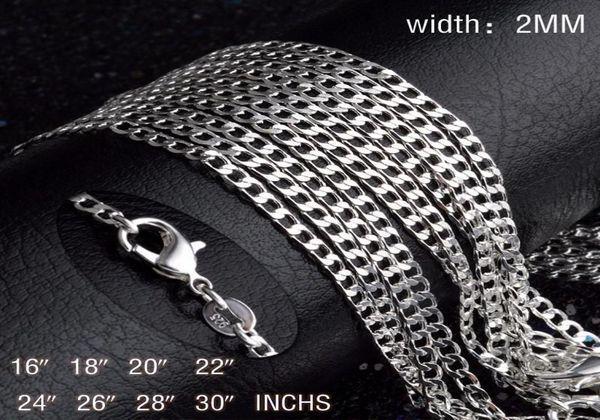 kasanier whole 20pcs 925 silver necklace solid 2mm 16 30 inches fashion jewelry necklaces men039s and women039s party 2745700
kasanier whole 20pcs 925 silver necklace solid 2mm 16 30 inches fashion jewelry necklaces men039s and women039s party 2745700
