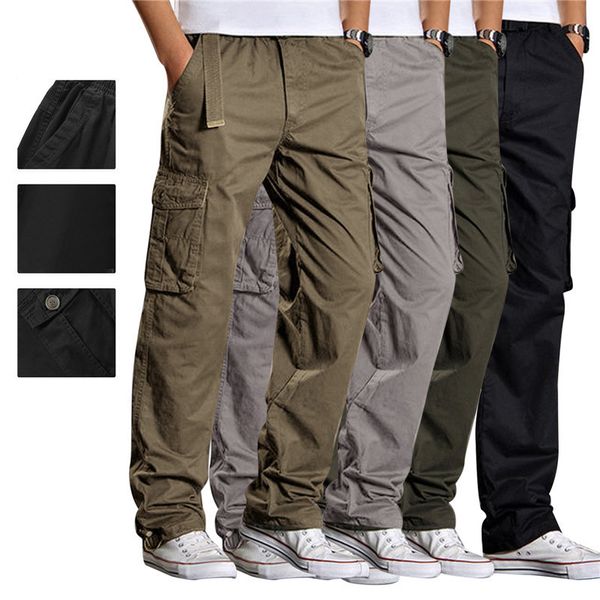 mens pants casual cargo cotton men pocket loose straight elastic work trousers brand fit joggers male large size 230724, Black
mens pants casual cargo cotton men pocket loose straight elastic work trousers brand fit joggers male large size 230724, Black