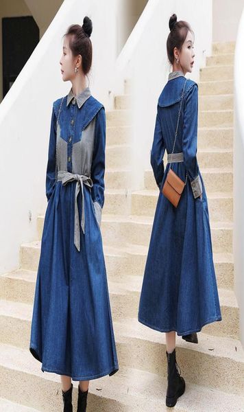 casual dresses women denim dress fashion tide elegant sashes cowboy jeans high street striped patchwork lapel shirt with belt2723894, Black;gray
casual dresses women denim dress fashion tide elegant sashes cowboy jeans high street striped patchwork lapel shirt with belt2723894, Black;gray