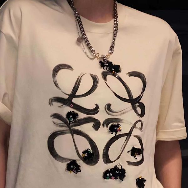 men's t-shirts luo yiwei 22 spring summer new qianyu qianxun co branded series embroidered short sleeve t-shirt for men and women', White;black
men's t-shirts luo yiwei 22 spring summer new qianyu qianxun co branded series embroidered short sleeve t-shirt for men and women', White;black