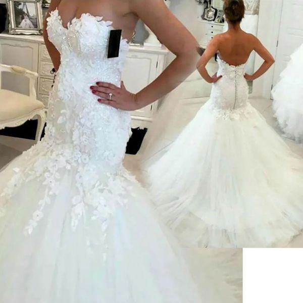 wedding dresses white bridal gowns plus size sweetheart new ivory formal mermaid trumpet tulle applique custom beaded button sleeveless zipp
wedding dresses white bridal gowns plus size sweetheart new ivory formal mermaid trumpet tulle applique custom beaded button sleeveless zipp