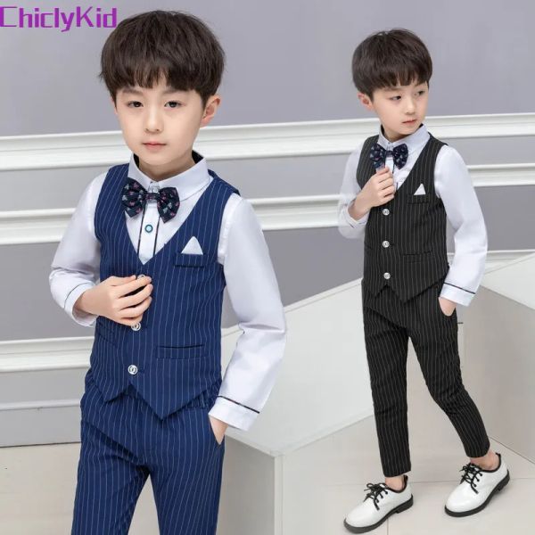 suits boy striped ring bearer waistcoat clothes sets kids formal child tie long sleeve shirt vest trousers toddler outfits 230524 pzu, Black
suits boy striped ring bearer waistcoat clothes sets kids formal child tie long sleeve shirt vest trousers toddler outfits 230524 pzu, Black