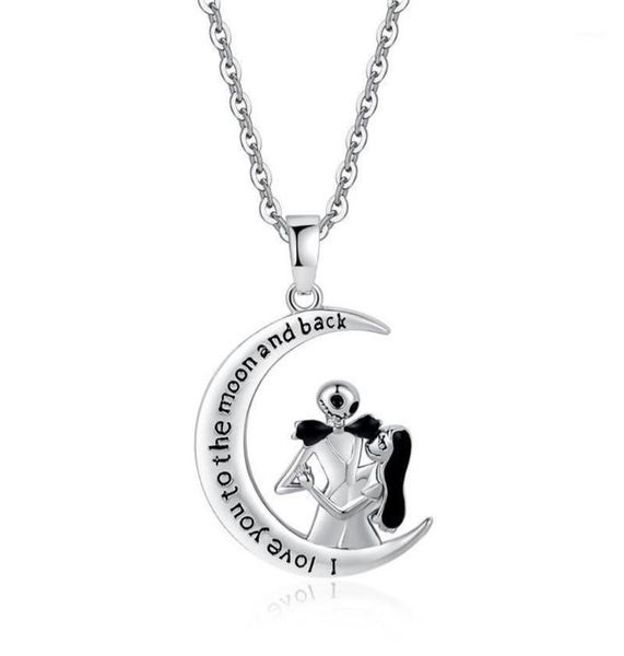pendant necklaces harong nightmare before christmas skull for women moon shape couple necklace fashion love words jewelry gift274v6776510, Silver
pendant necklaces harong nightmare before christmas skull for women moon shape couple necklace fashion love words jewelry gift274v6776510, Silver