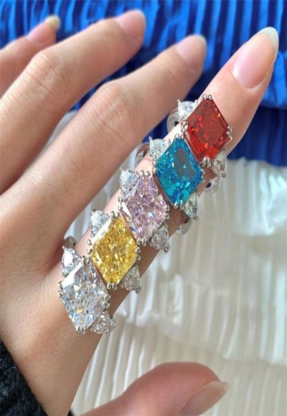 925 sterling silver luxurious jewelry rings 8a ice flowers zirconia designer ring for woman square pink blue white dia2720894, Slivery;golden
925 sterling silver luxurious jewelry rings 8a ice flowers zirconia designer ring for woman square pink blue white dia2720894, Slivery;golden