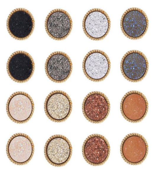 new simple druzy stone stud earrings ladies round resin gold earrings for women fashion jewelry gift6288705, Golden;silver
new simple druzy stone stud earrings ladies round resin gold earrings for women fashion jewelry gift6288705, Golden;silver