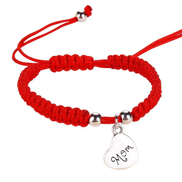 fashion trending red rope series family love pendants hand-woven bracelet charm braided thread string adjustable bangle jewelry, Golden;silver
fashion trending red rope series family love pendants hand-woven bracelet charm braided thread string adjustable bangle jewelry, Golden;silver
