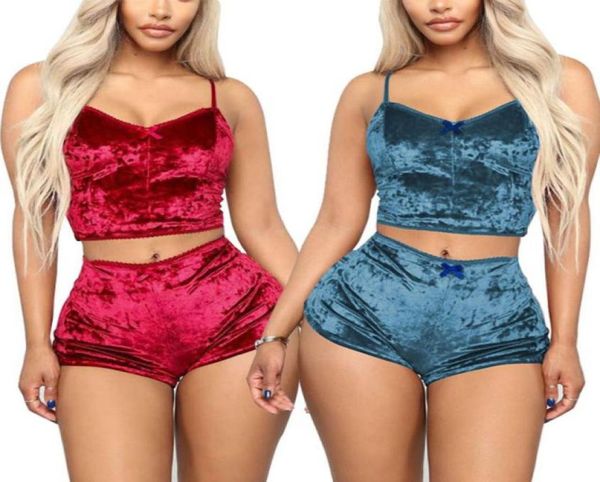 2021 women pajamas sets velvet two piece suits ladies 2pcs sleepwear female vest shorts set summer womens nightwear51554416248195, Black;red
2021 women pajamas sets velvet two piece suits ladies 2pcs sleepwear female vest shorts set summer womens nightwear51554416248195, Black;red