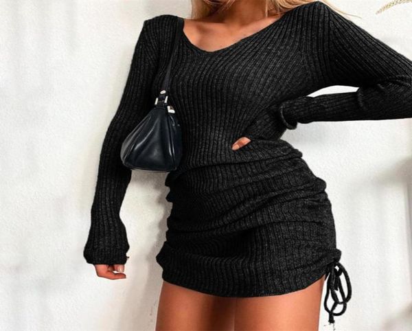 casual dresses sheath dress v neck knitted solid color long sleeve side pleated lady for daily wear2197571, Black;gray
casual dresses sheath dress v neck knitted solid color long sleeve side pleated lady for daily wear2197571, Black;gray