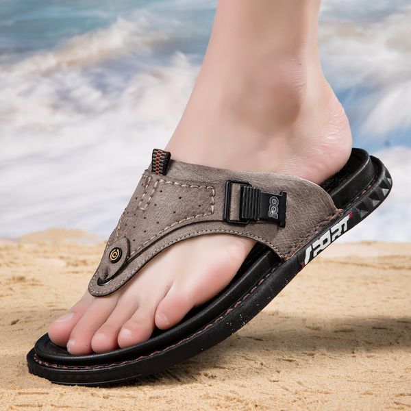 slippers men's flip flops luxury flat tongs beach leather casual comfortable rubber outdoor shoes for men summer 2023 chinelos 230724, Black
slippers men's flip flops luxury flat tongs beach leather casual comfortable rubber outdoor shoes for men summer 2023 chinelos 230724, Black