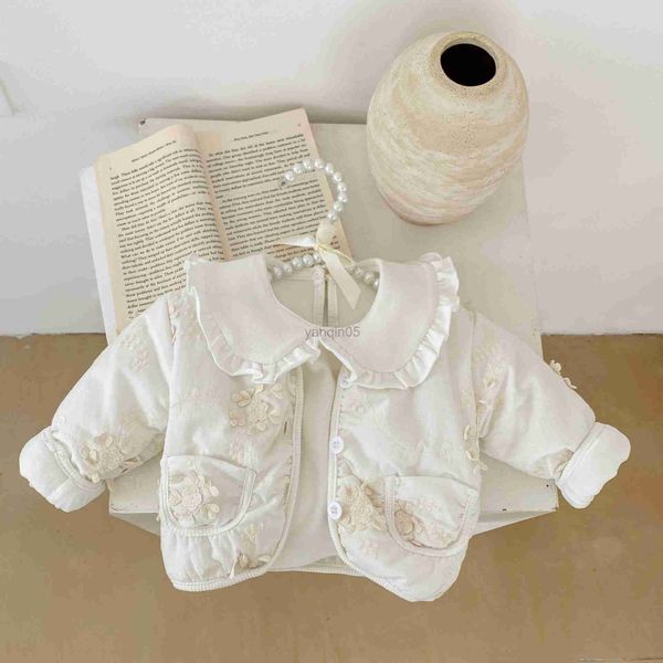 down coat 2023 winter newborn baby girls padded coat cotton long sleeve pocket infant girls jacket plus thick applique toddler girls coat hk, Blue;gray
down coat 2023 winter newborn baby girls padded coat cotton long sleeve pocket infant girls jacket plus thick applique toddler girls coat hk, Blue;gray