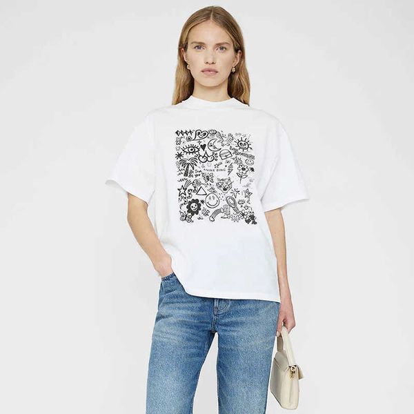 anines bing designer tide tee shirt square graffiti print cotton round neck white women short luxury sleeved classic fashion designers crew
anines bing designer tide tee shirt square graffiti print cotton round neck white women short luxury sleeved classic fashion designers crew