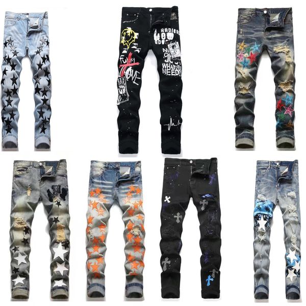 designer mens jeans hiking pant ripped amiiri jeans hop high street fashion brand pantalones vaqueros para hombre motorcycle embroidery clos, Blue
designer mens jeans hiking pant ripped amiiri jeans hop high street fashion brand pantalones vaqueros para hombre motorcycle embroidery clos, Blue