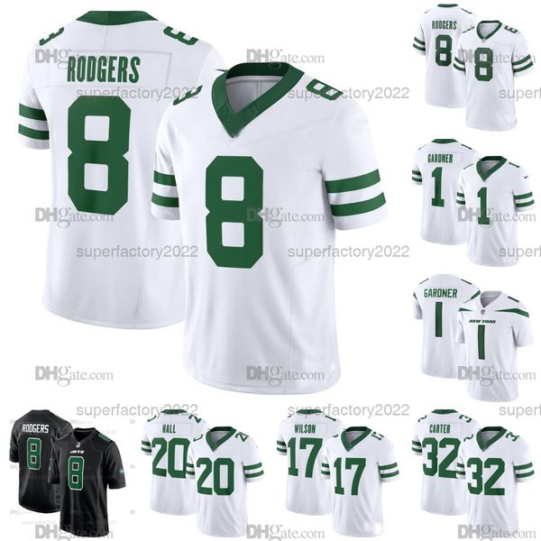 8 aaron rodgers jets 2023 throwback football jersey new york garrett wilson joe klecko quinnen williams breece hall allen lazard mark gastin, Black;red
8 aaron rodgers jets 2023 throwback football jersey new york garrett wilson joe klecko quinnen williams breece hall allen lazard mark gastin, Black;red