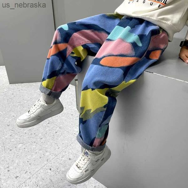 2023 new arrival boys casual jeans trousers autumn denim pants kids children loose pants bottoms clothing l230518, Blue
2023 new arrival boys casual jeans trousers autumn denim pants kids children loose pants bottoms clothing l230518, Blue