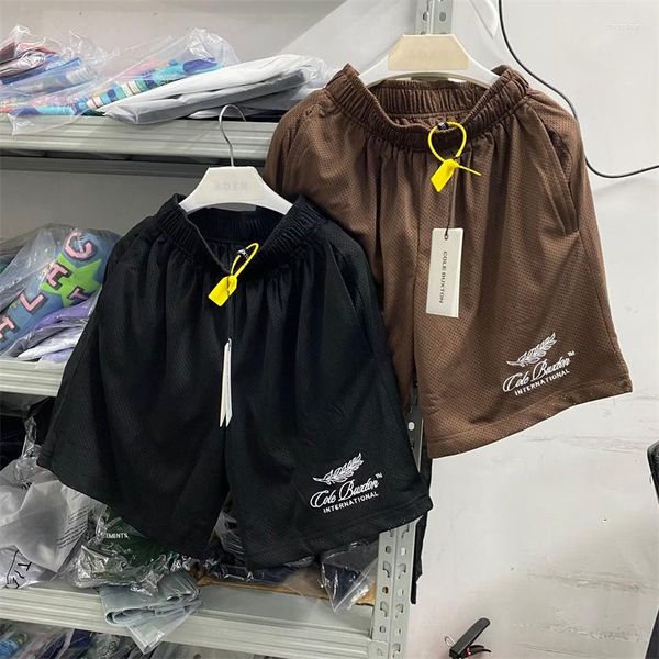 men's shorts cole buxton breathable mesh embroidery men women cb breeches brown blue black, White;black
men's shorts cole buxton breathable mesh embroidery men women cb breeches brown blue black, White;black