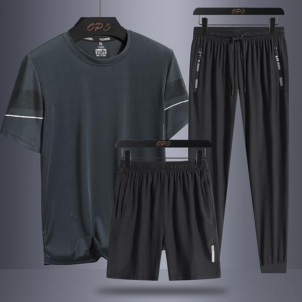mens tracksuits summer classic ice silk threepiece leisure comfortable mesh breathable tshirt shorts pants jogging sports suit 5xl 230724, Gray
mens tracksuits summer classic ice silk threepiece leisure comfortable mesh breathable tshirt shorts pants jogging sports suit 5xl 230724, Gray