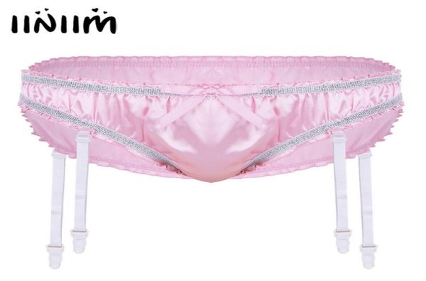 iiniim mens lingerie shiny stretchy satin ruffled lined sissy briefs jockstraps underwear gay male panties with plastic garters3679183380, Black;white
iiniim mens lingerie shiny stretchy satin ruffled lined sissy briefs jockstraps underwear gay male panties with plastic garters3679183380, Black;white