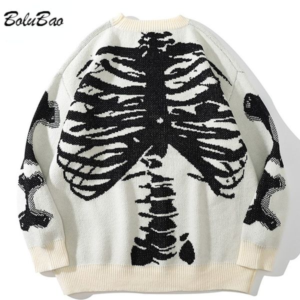 men's sweaters bolubao casual sweater men's winter thickened knitted warm high-quality design trend selling sweater men 230724, White;black
men's sweaters bolubao casual sweater men's winter thickened knitted warm high-quality design trend selling sweater men 230724, White;black