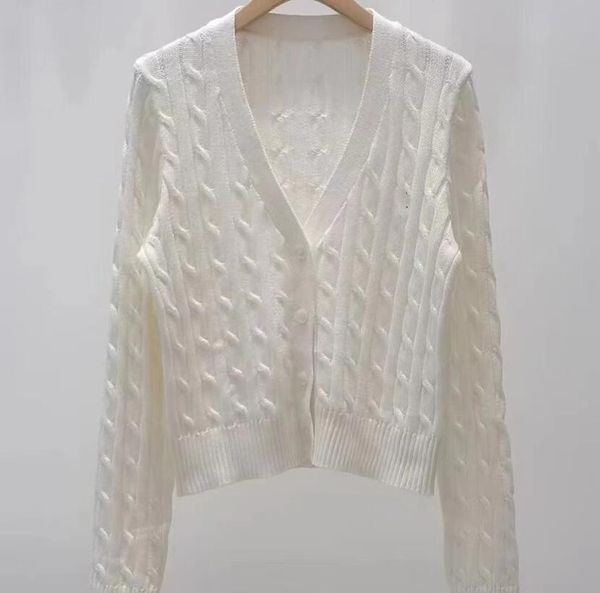 women's cardigan designer sweater casual knit shirt polo letter printing v-neck fashion luxury clothes, White;black
women's cardigan designer sweater casual knit shirt polo letter printing v-neck fashion luxury clothes, White;black
