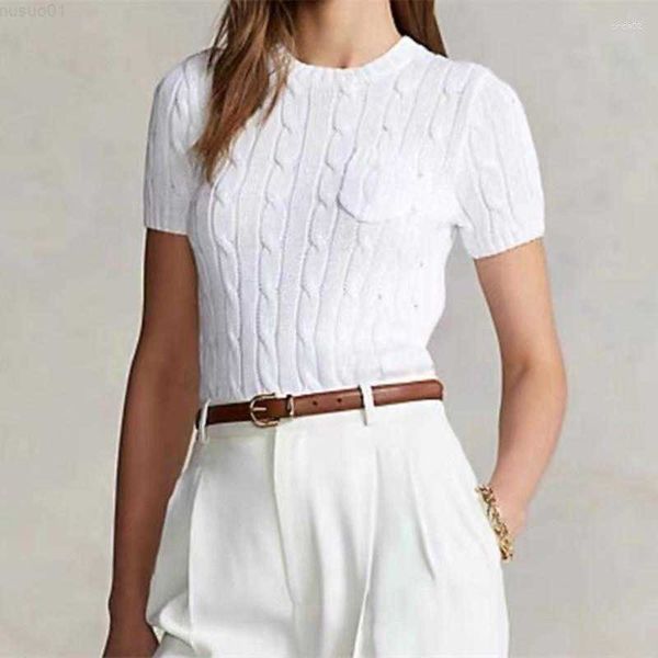 women's sweaters summer round neck women small horse short sleeved t-shirt female sweater fried dough twist shirt knit l230725, White;black
women's sweaters summer round neck women small horse short sleeved t-shirt female sweater fried dough twist shirt knit l230725, White;black