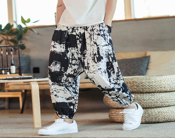 men039s pants men harem joggers printed drawstring dropcrotch trousers 2021 autumn loose streetwear cotton linen casual3566463, Black
men039s pants men harem joggers printed drawstring dropcrotch trousers 2021 autumn loose streetwear cotton linen casual3566463, Black