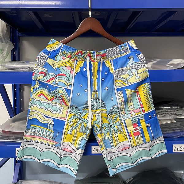 mens shorts casablanca coastal city print beach loose casual drawstring mesh fifth pants traveling summer outfit men 230724, White;black
mens shorts casablanca coastal city print beach loose casual drawstring mesh fifth pants traveling summer outfit men 230724, White;black