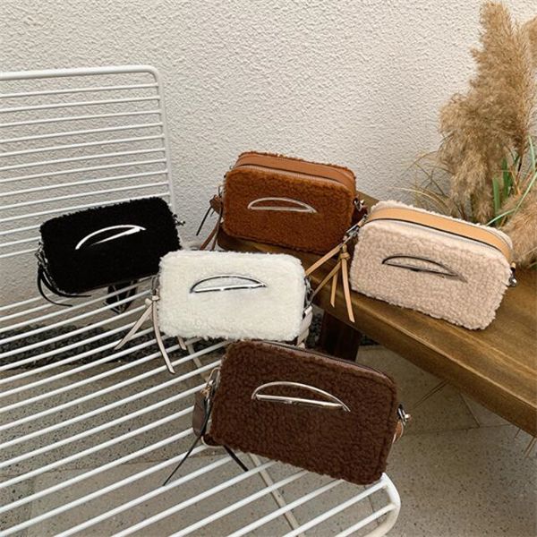 plush small square bag new fashion western-style women's shoulder bag designer slung a portable handbag, Black
plush small square bag new fashion western-style women's shoulder bag designer slung a portable handbag, Black