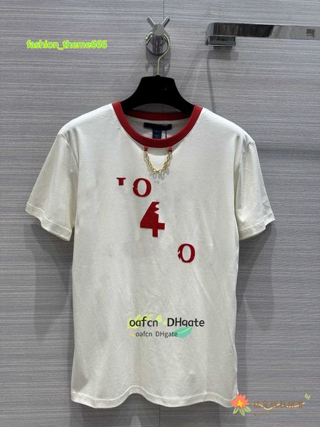 women's t-shirt 23ss women's designer t-shirt shirt summer designer sailing collection limited t-shirt round neck loose fit metal, White
women's t-shirt 23ss women's designer t-shirt shirt summer designer sailing collection limited t-shirt round neck loose fit metal, White