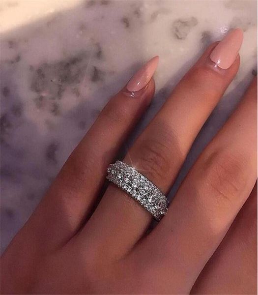 size 6789 super sparkling luxury jewelry real 925 sterling silver pave white sapphire eternity popular women wedding band ring 3285453, Slivery;golden
size 6789 super sparkling luxury jewelry real 925 sterling silver pave white sapphire eternity popular women wedding band ring 3285453, Slivery;golden