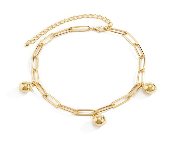 chains summer trend punk simple metal ccb ball female short necklace single layer gold chain clavicle for women jewelry gift6310628, Silver
chains summer trend punk simple metal ccb ball female short necklace single layer gold chain clavicle for women jewelry gift6310628, Silver