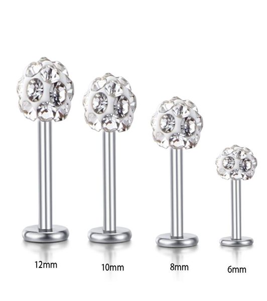 whole body jewelry labret rings stainless steel shaballa crystal disco ball lip piercing jewelry 16g lip ring 30pcs9194228, Black
whole body jewelry labret rings stainless steel shaballa crystal disco ball lip piercing jewelry 16g lip ring 30pcs9194228, Black