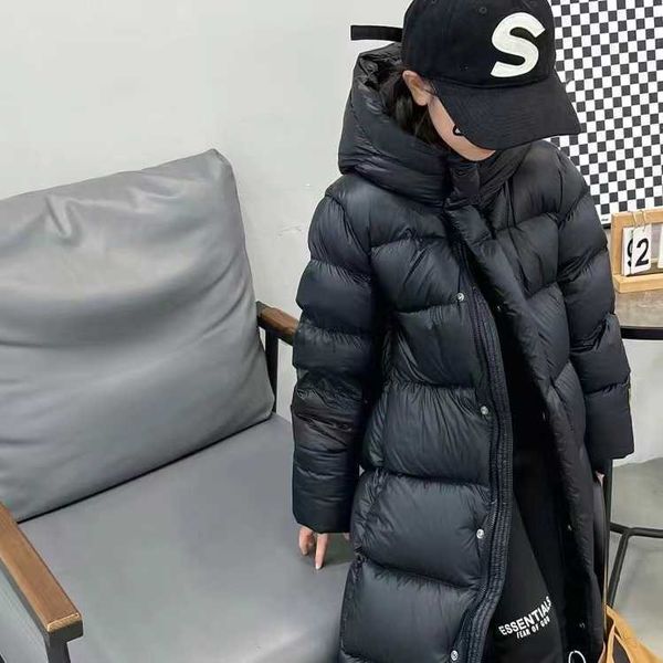 down coat 2023 winter new black fashionable down coat children's white duck down long warm coat hkd230725, Blue;gray
down coat 2023 winter new black fashionable down coat children's white duck down long warm coat hkd230725, Blue;gray