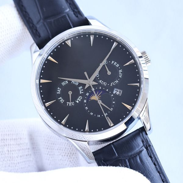 luxury men's watches moon phase master multi-functional upgrade fully automatic mechanical 9100 movement zero failure watch luxury watc, Slivery;brown
luxury men's watches moon phase master multi-functional upgrade fully automatic mechanical 9100 movement zero failure watch luxury watc, Slivery;brown