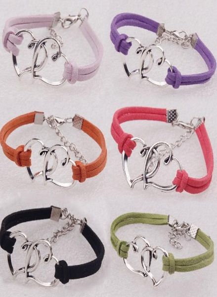 double hearts bracelets velvet cord solid color woven bracelets charms gifts for others wrap bracelets5812539, Golden;silver
double hearts bracelets velvet cord solid color woven bracelets charms gifts for others wrap bracelets5812539, Golden;silver