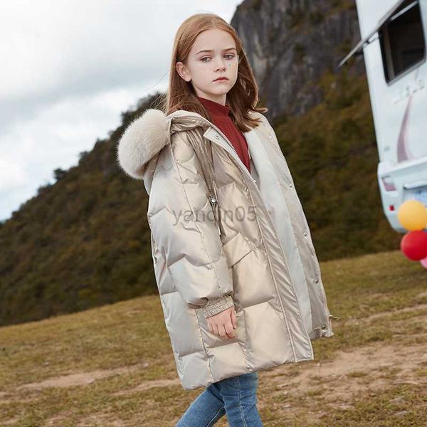 down coat children's clothes for teens winter fashion snowsuit thick warm coat with large fur collar med-length down jacket for girl 4-, Blue;gray
down coat children's clothes for teens winter fashion snowsuit thick warm coat with large fur collar med-length down jacket for girl 4-, Blue;gray