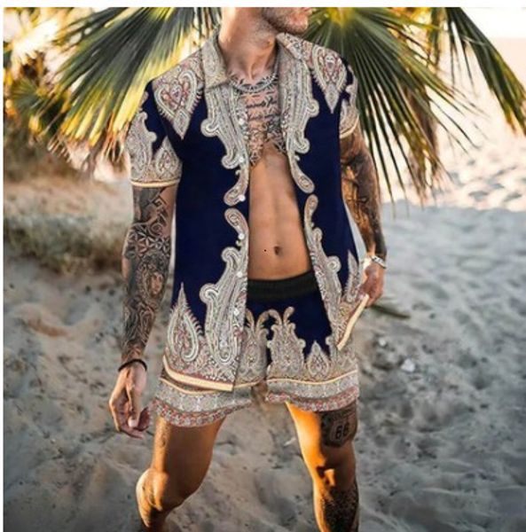 men's tracksuits fashion summer men hawaiian sets two short sleeve shirt beach shorts streetwear daily mens 2 piece suit 230724, Gray
men's tracksuits fashion summer men hawaiian sets two short sleeve shirt beach shorts streetwear daily mens 2 piece suit 230724, Gray